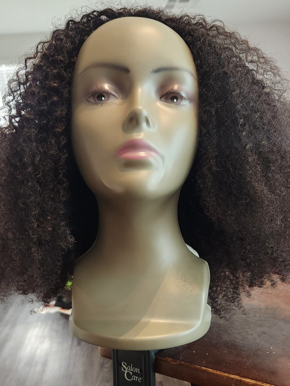 HERGIVENHAIR Coily 3C-4A 3 In 18 Inch Drawstring Half Wig - Picture 4 of 8
